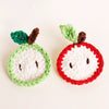 Ready Stock : Hand Knitted Hairclip - Pear / Apple