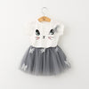 Ready Stock : White Kitty Tutu 2 Pieces Set