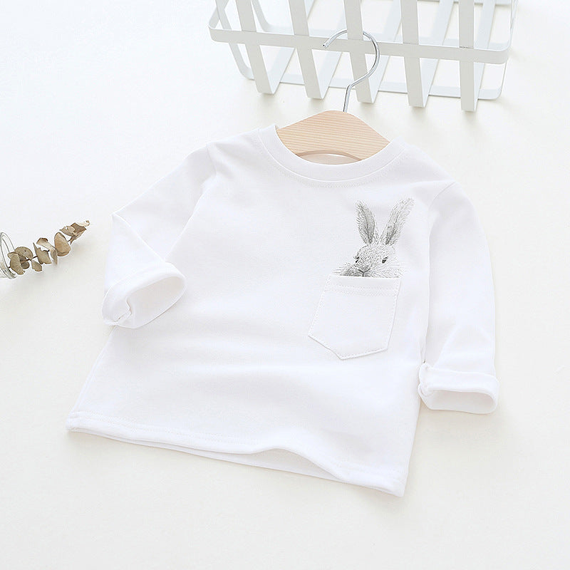 Ready Stock : Snowy Bunny Long Sleeves T-Shirt
