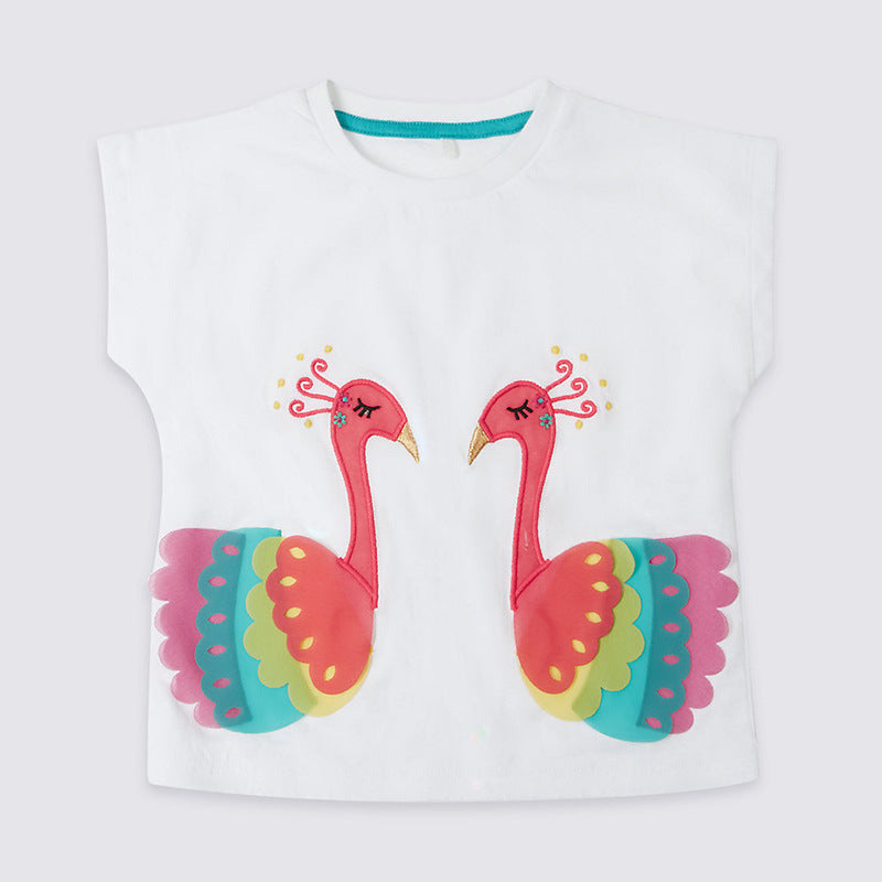 Ready Stock  : The Auspicious Peacock Short Sleeve T-Shirt