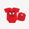 Ready Stock : Spiderman Baby Romper (Set - with matching bib)