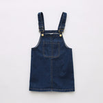 Ready Stock : Jeans Suspender Dress