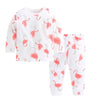 Ready Stock : Breathable Cotton Pajamas Set (Flamingo)