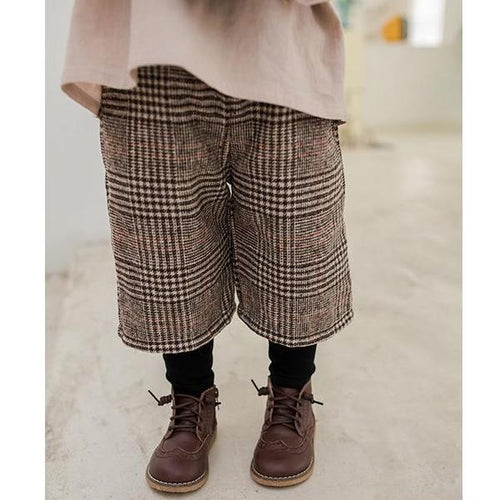 Ready Stock : Fake 2 Tweed Pants