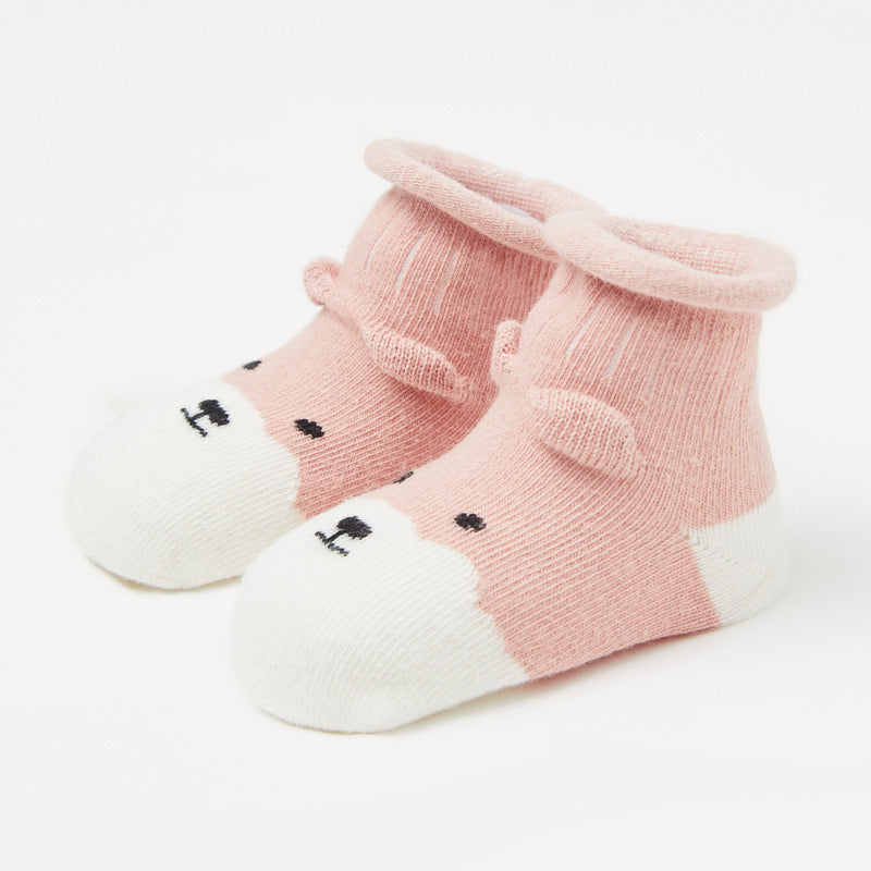Ready Stock : Pink Baby Lamb Socks