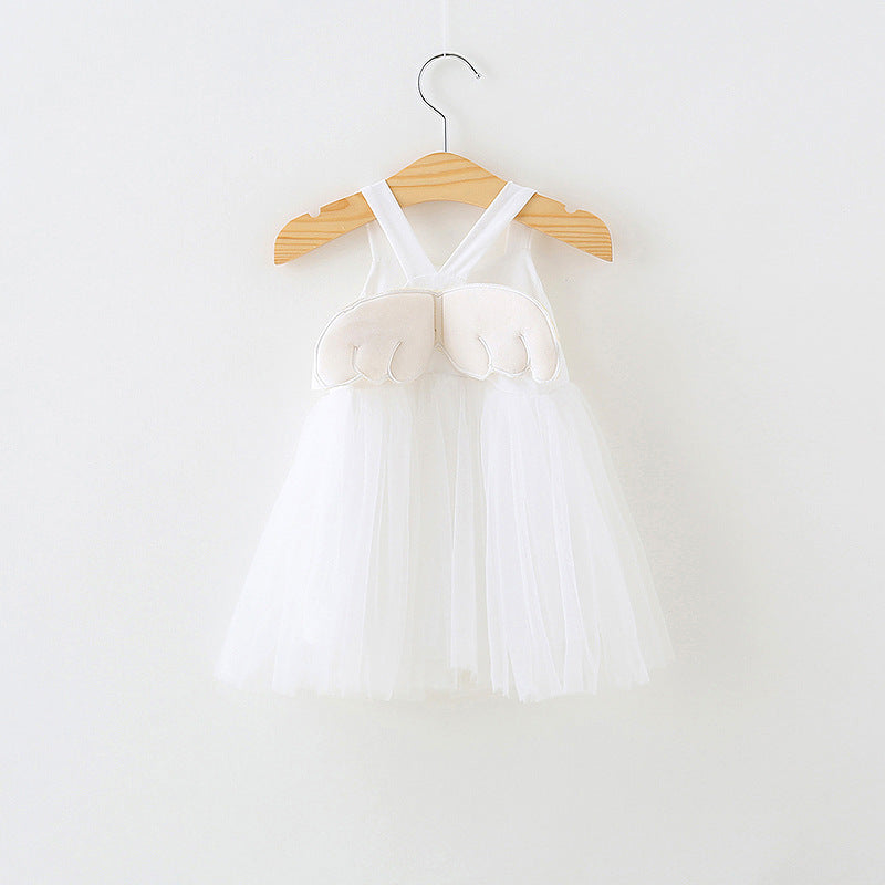 Ready Stock : Angel Wing Tutu Dress (White)