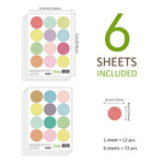 Ready Stock : Colourful Dots NURSERY STICKERS