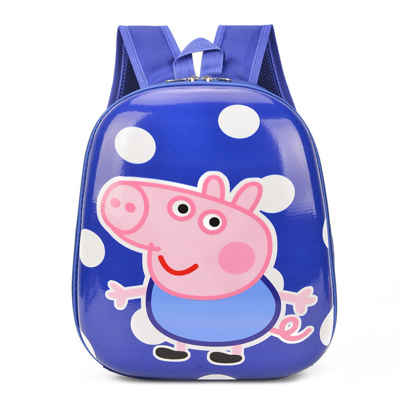 Ready Stock : Hardcase Peppa Pig Backpack (Blue)