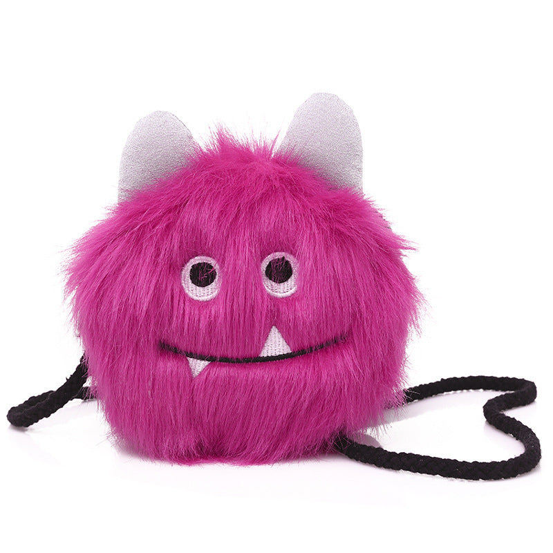 Ready Stock : Fluffy Monster Sling Bag