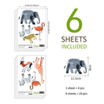Raedy Stock : Animal NURSERY STICKERS