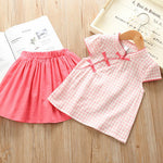 Ready Stock: Pink Checker Oriental Set