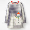 Ready Stock : Snowman Long Sleeves Dress