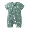 Pre-Order : Zippy Romper Short Sleeves Jumpsuit - Design 11