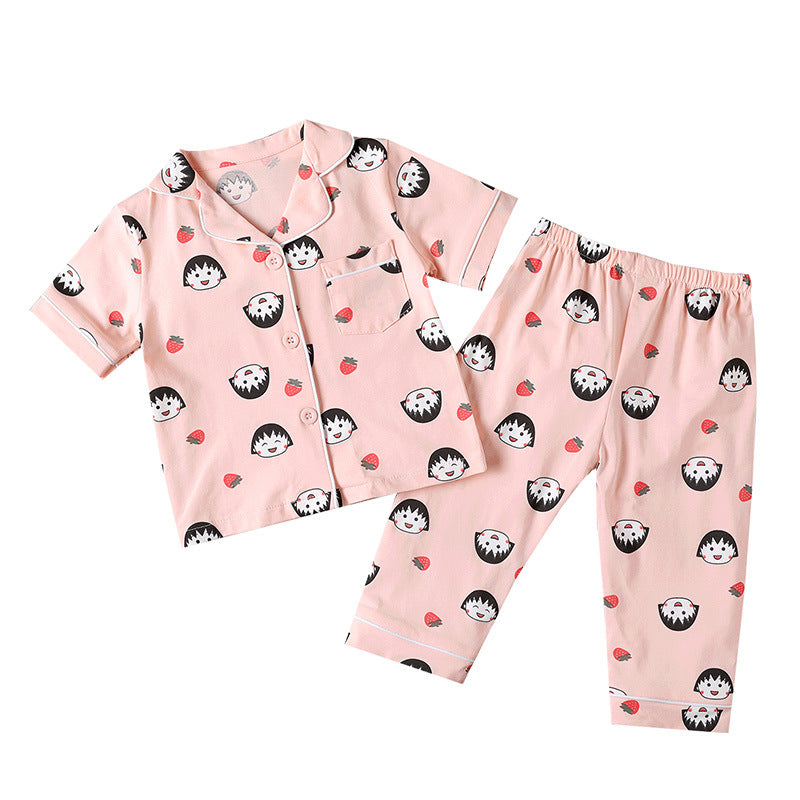 Pre-Order : Maruko Collar Pajamas Set