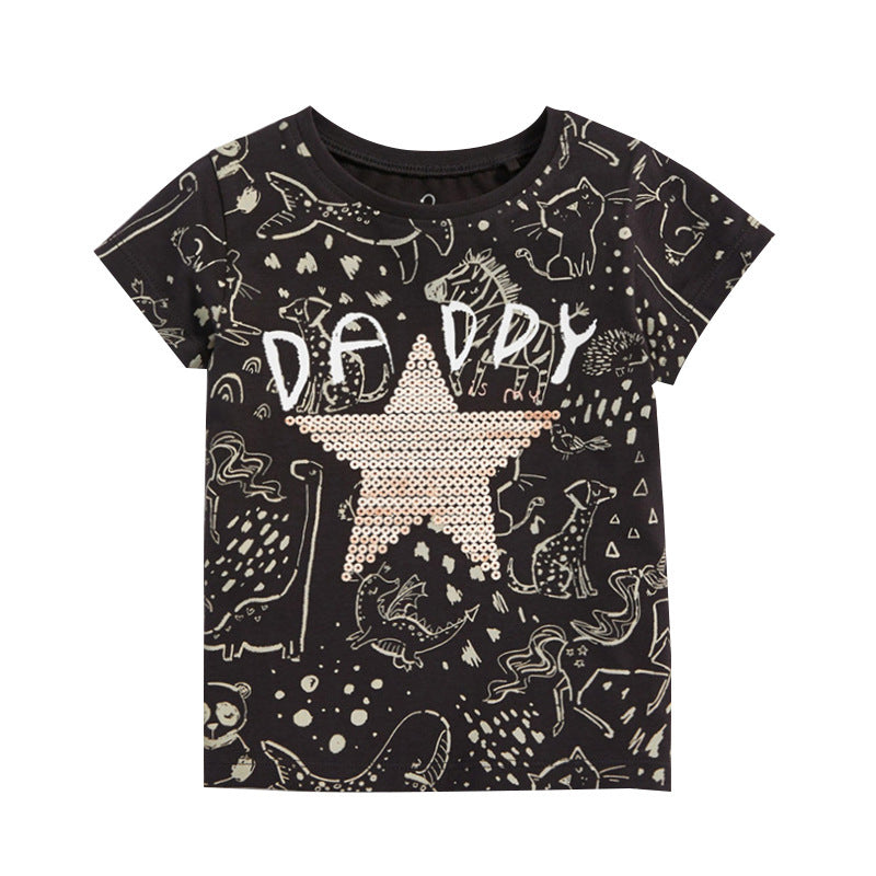 Ready Stock : Daddy is My Star Short Sleeve T-Shirt