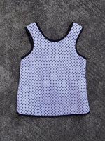 Ready Stock : Polka Dots Cross Back Sleeveless Top