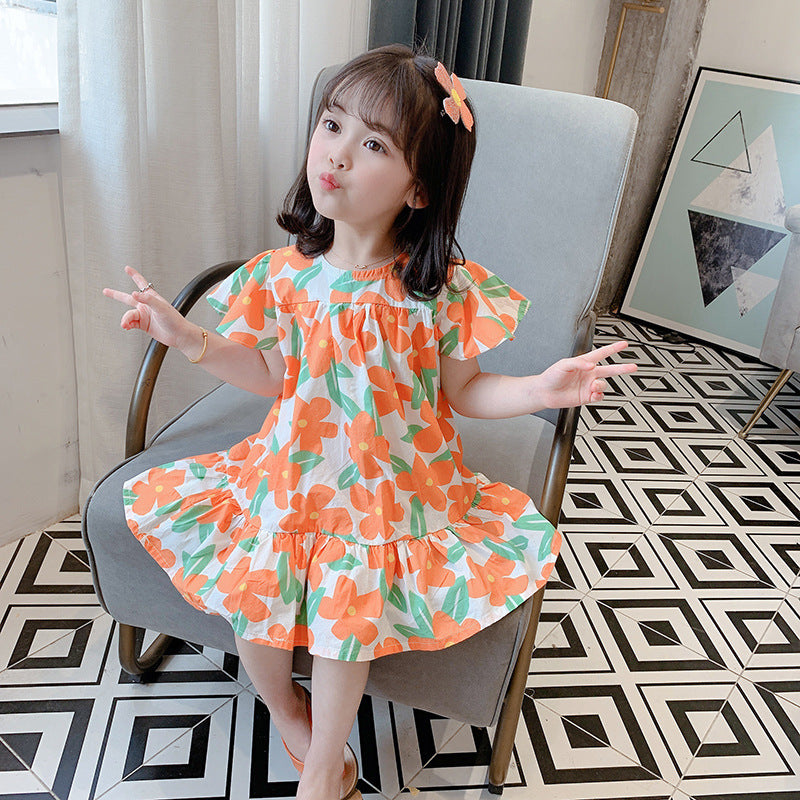 Ready Stock : Orange Blossom Dress