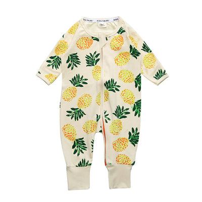 Pre-Order : Pineapples Long Sleeve Jumpsuit