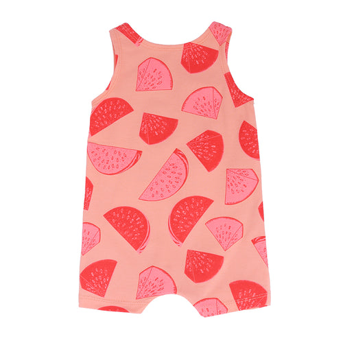 Pre-Order : Watermelon Sleeveless Jumpsuit