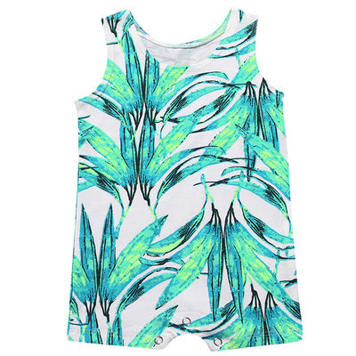 Pre-Order : Tropical Sleeveless Jumpsuit