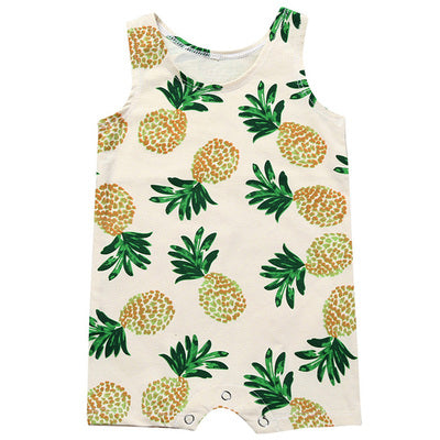 Pre-Order : Pineapples Sleeveless Jumpsuit