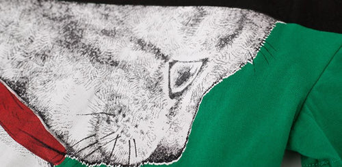 Ready Stock : The Cool Cat Sleeve T-Shirt