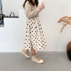 Ready Stock : Corduroy Polka Dots Skirt