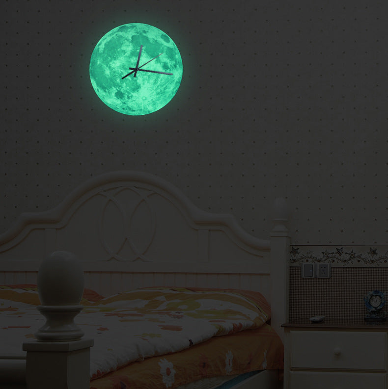 READY STOCK : GLOW IN THE DARK MOON CLOCK (Batch 2)