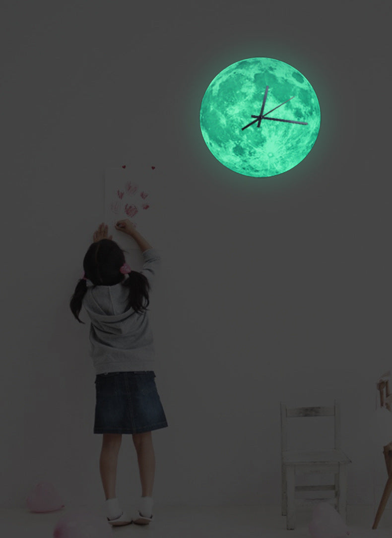 READY STOCK : GLOW IN THE DARK MOON CLOCK (Batch 2)