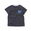 Ready Stock : Blue Pocket Short Sleeve T-Shirt