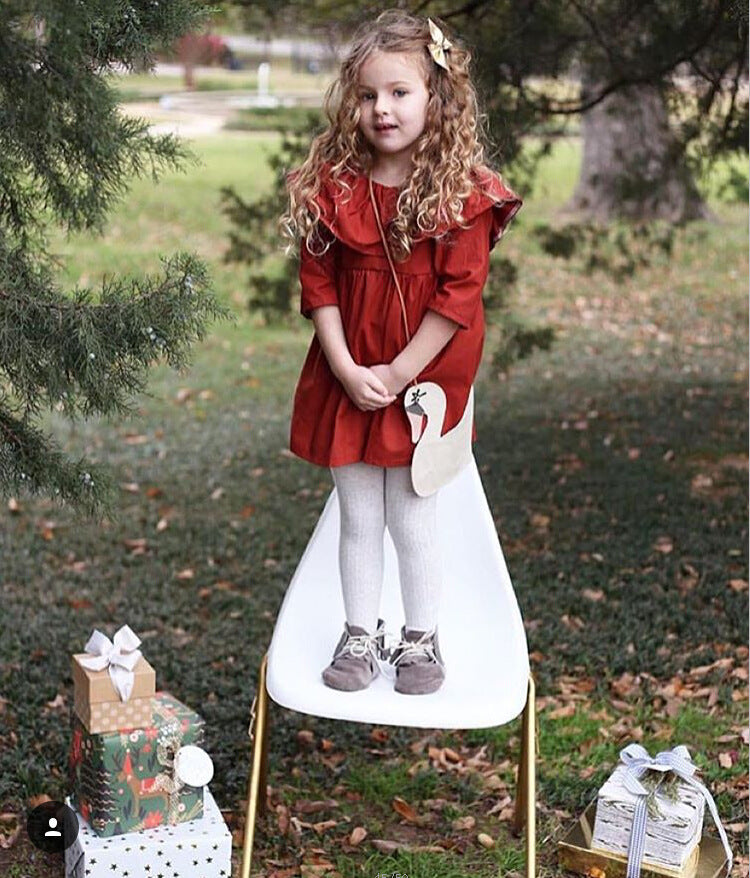 Ready Stock : Sweet Princess Long Sleeves Dress (Green)