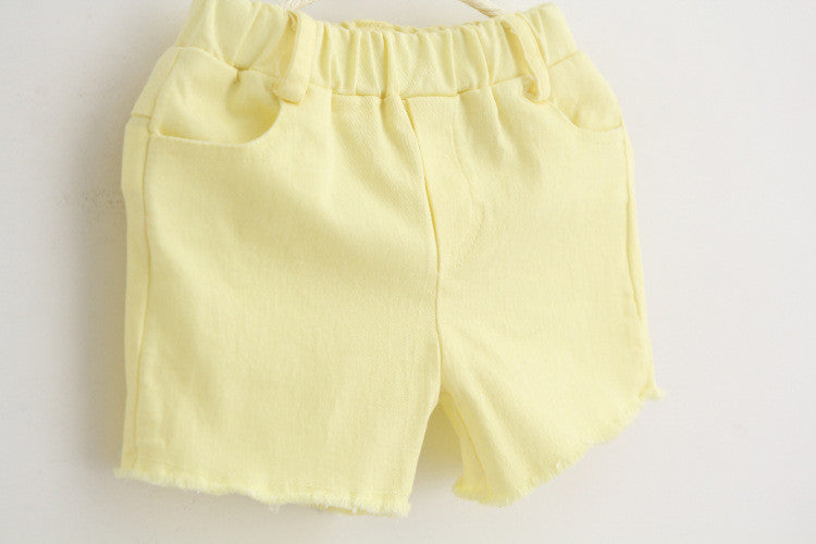 Ready Stock : Light Yellow Short Pants