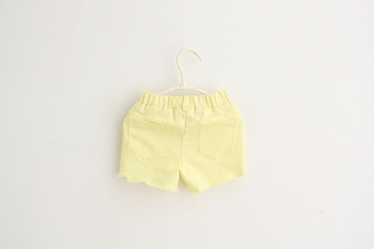 Ready Stock : Light Yellow Short Pants