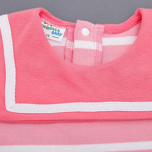Ready Stock : Pink Sailor Sleepsuit