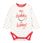 Ready Stock : My Daddy Is Funny Long Sleeve Baby Romper