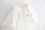 Ready Stock : Sequin Tutu Skirt (White)
