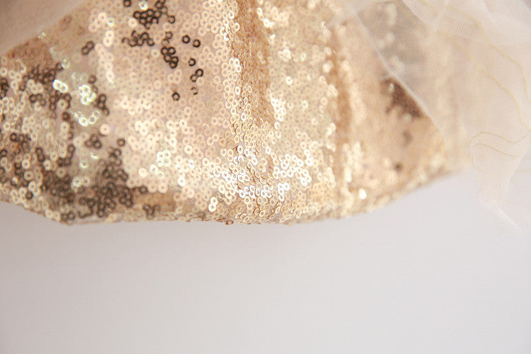 Ready Stock : Sequin Tutu Skirt (White)