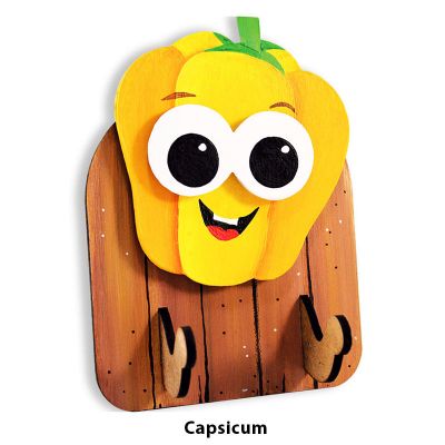 READY STOCK : 3D VEGETABLE KEY HANGER DIY KIT
