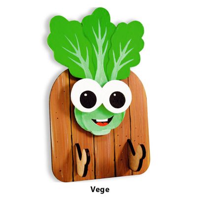 READY STOCK : 3D VEGETABLE KEY HANGER DIY KIT