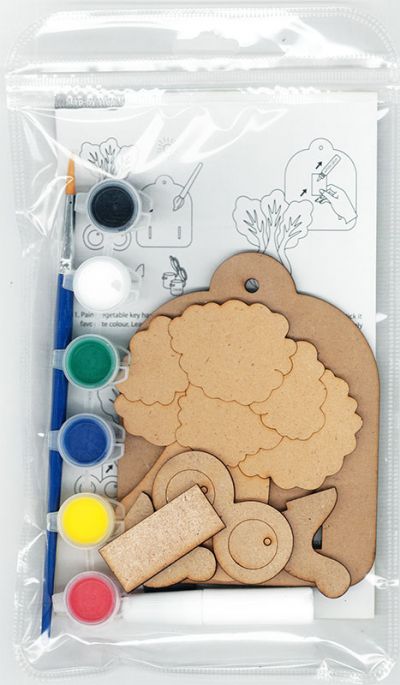 READY STOCK : 3D VEGETABLE KEY HANGER DIY KIT