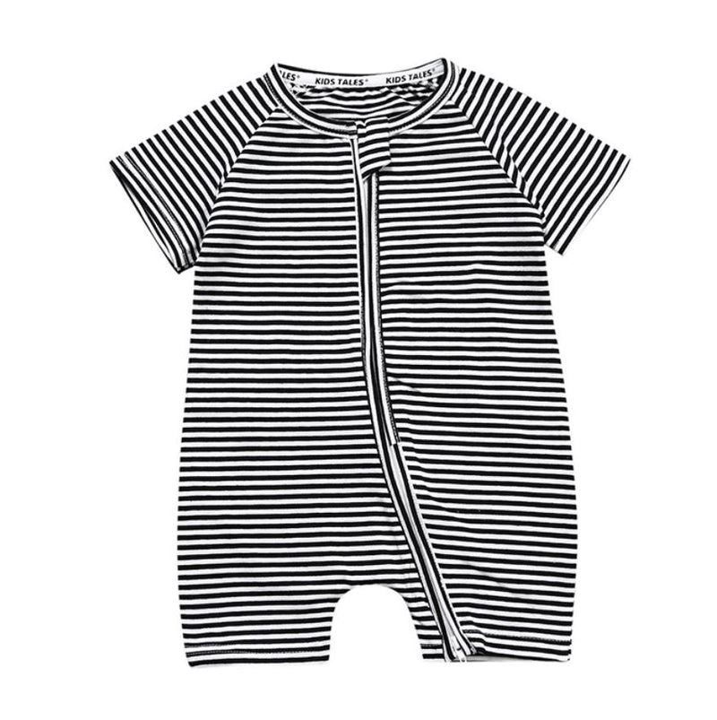 Pre-Order : Zippy Romper Short Sleeves Jumpsuit - Design 3