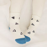Ready Stock : The Geometry Blue Colour Socks