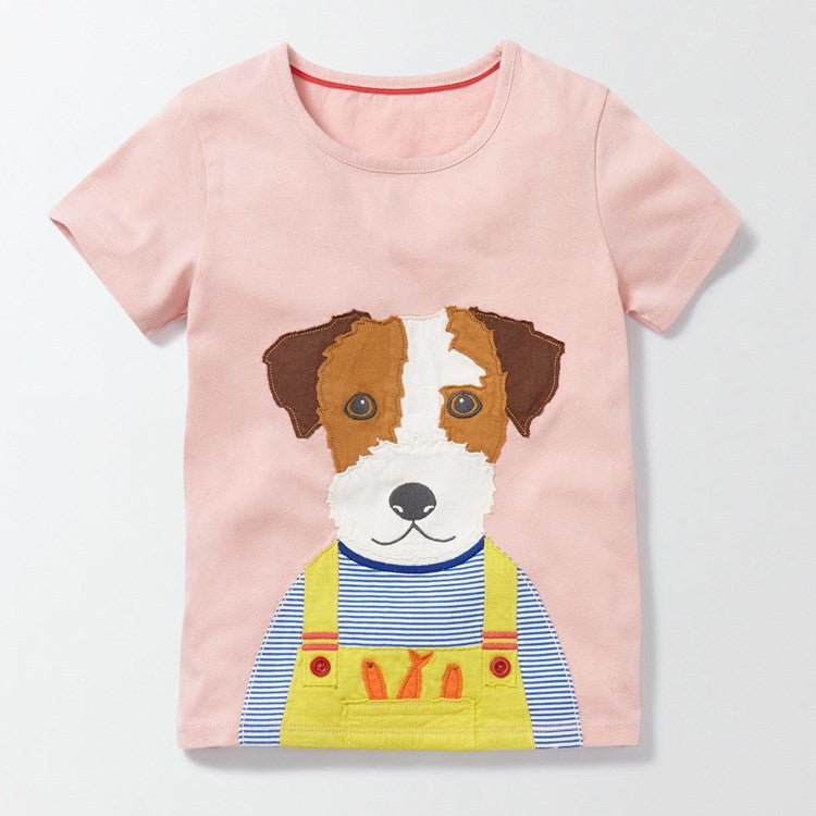 Ready Stock : The Lovely Puppy Short Sleeve T-Shirt