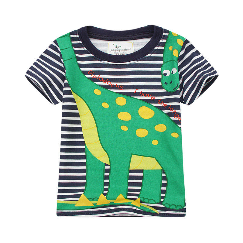 Ready Stock : Long Neck Dinor Short Sleeve T-Shirt