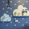 Ready Stock : Glimmering Heart (Silver) NURSERY STICKERS