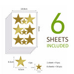 Ready Stock : Glimmering Stars (Golden+ Silver) NURSERY STICKERS