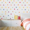 Ready Stock : WaterColour Triangle NURSERY STICKERS