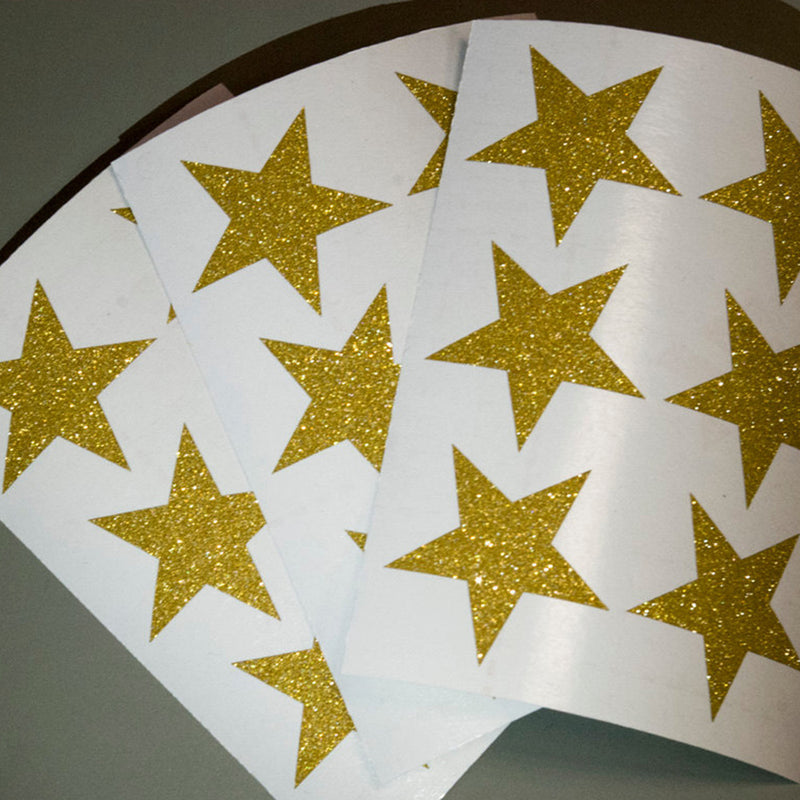 Ready Stock : Glimmering Stars (Golden+ Silver) NURSERY STICKERS