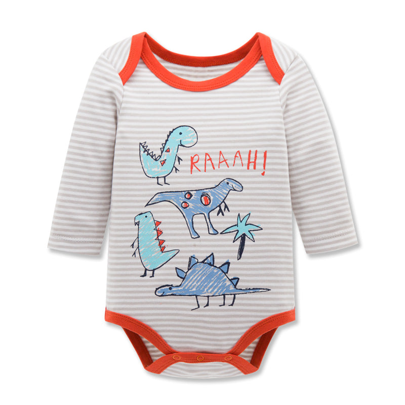 Ready Stock : Baby Dinor Long Sleeve Baby Romper