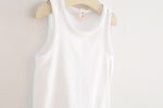Ready Stock : Girl Plain White Singlet